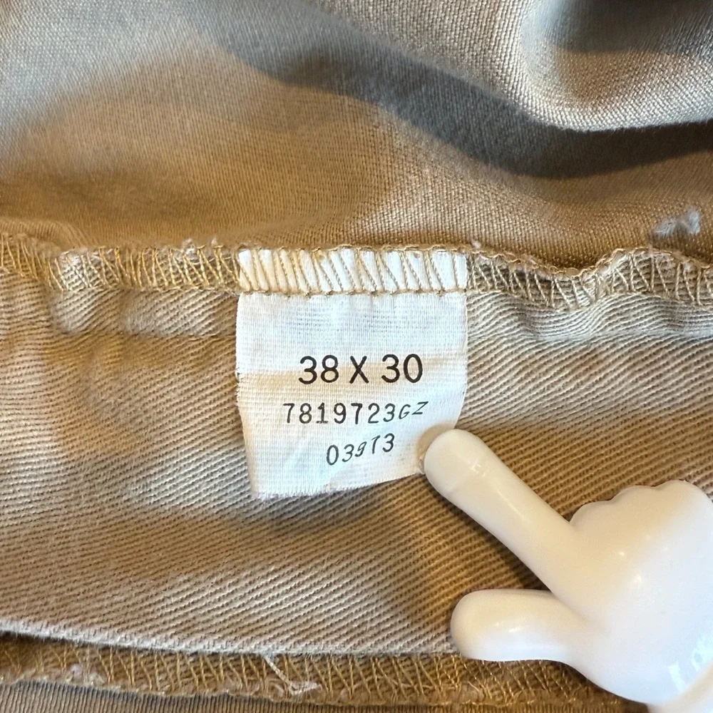 Vintage Polo Ralph Lauren Beige Pleated Chino Pants Casual Men's Sz 38x30 - Picture 6 of 6